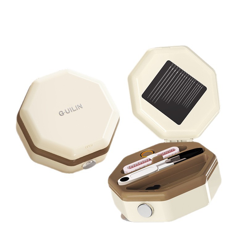 Magnetic Sewing Box Portable Household Sewing Tool Box Dormitory Hand Sewing Sewing Kit Forty-Piece Set