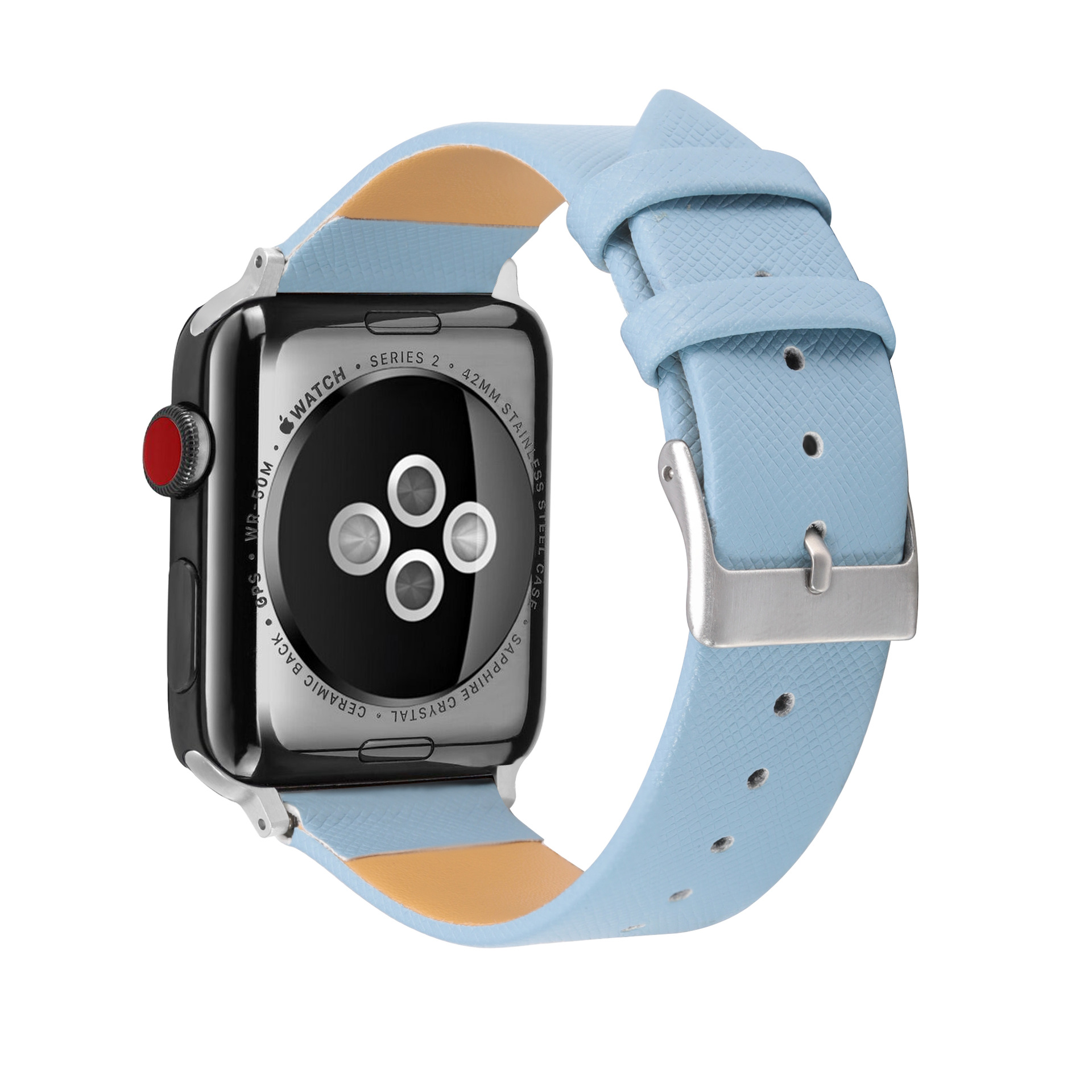 applewatch Strap for iwatch12345678 Generation SE Saffiano Adjustable Pin Buckle Apple Strap