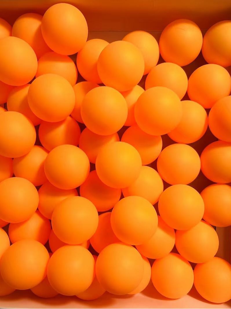 40mm thick frosted table tennis manufacturers wholesale white yellow 2.6gPP material