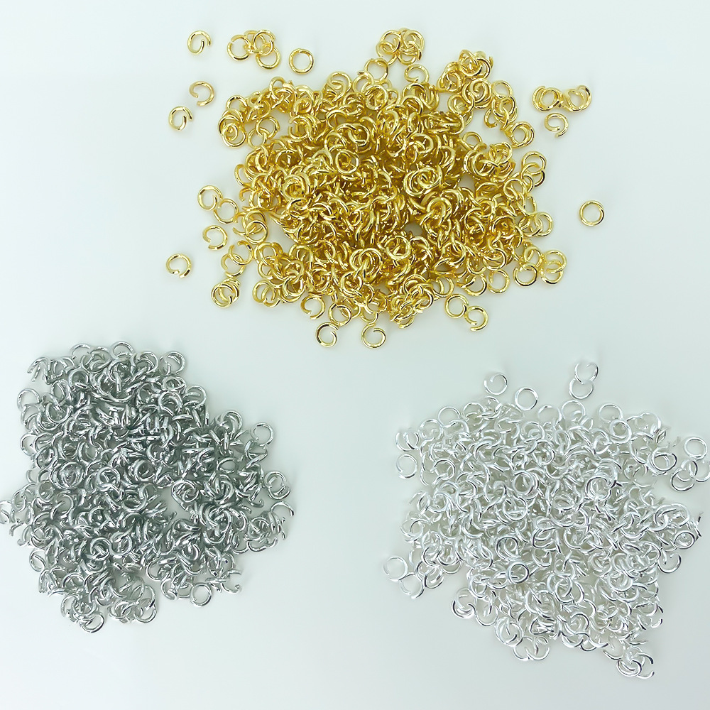 Jewelry Handmade Materials Connecting Rings Iron Rings Open Rings Accessories 7X4 Closed Rings Cross-Border Hot Sale