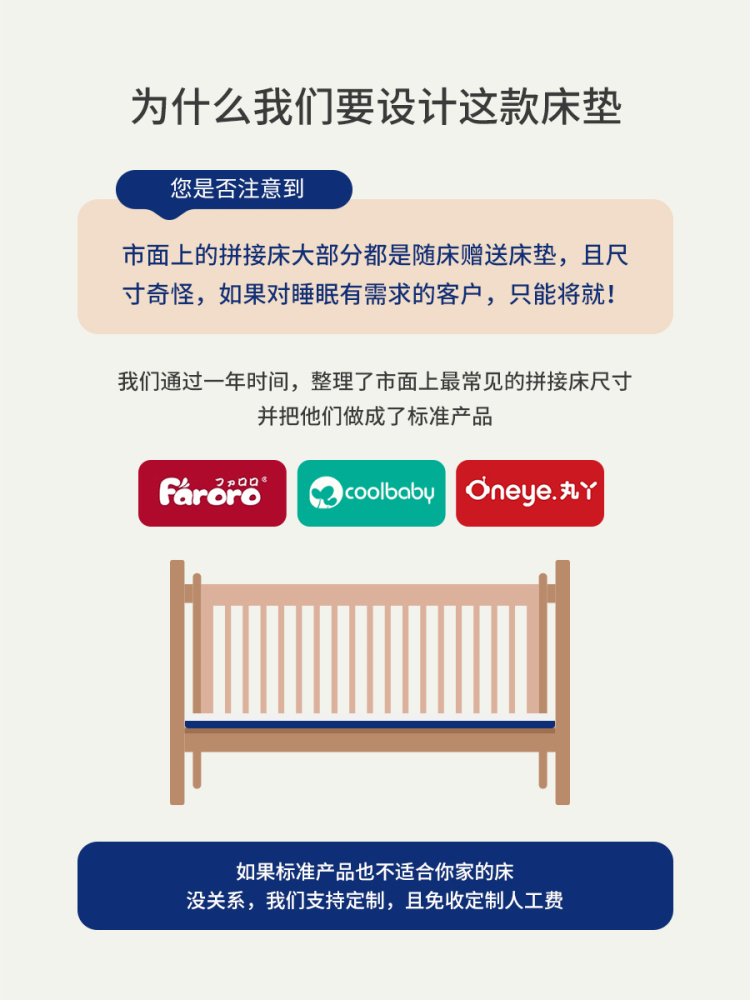 Спальный матрас для детей Splicing, расширенный для взрослого использования, защищающий позвоночник, без формальдегида, изготовленный на заказ для домашнего использования, ноль формальдегида