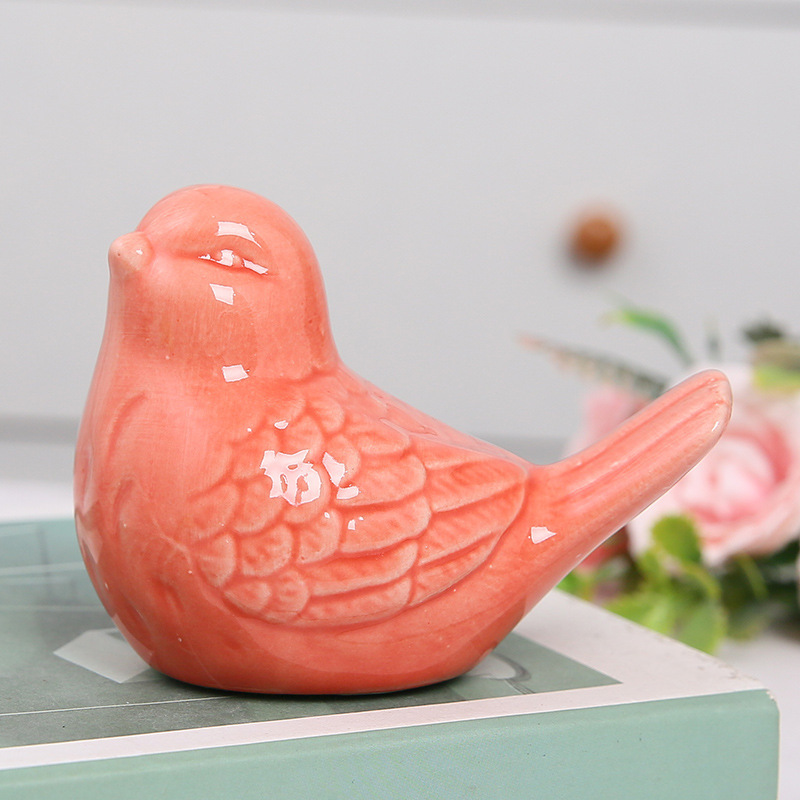 Cute bird decoration simulation jewelry modern minimalist living room study TV cabinet family ceramic decoration decoration