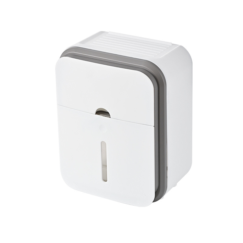 Toilet tissue box toilet paper box toilet tissue box waterproof wall-mounted punch-free toilet paper rack roll paper