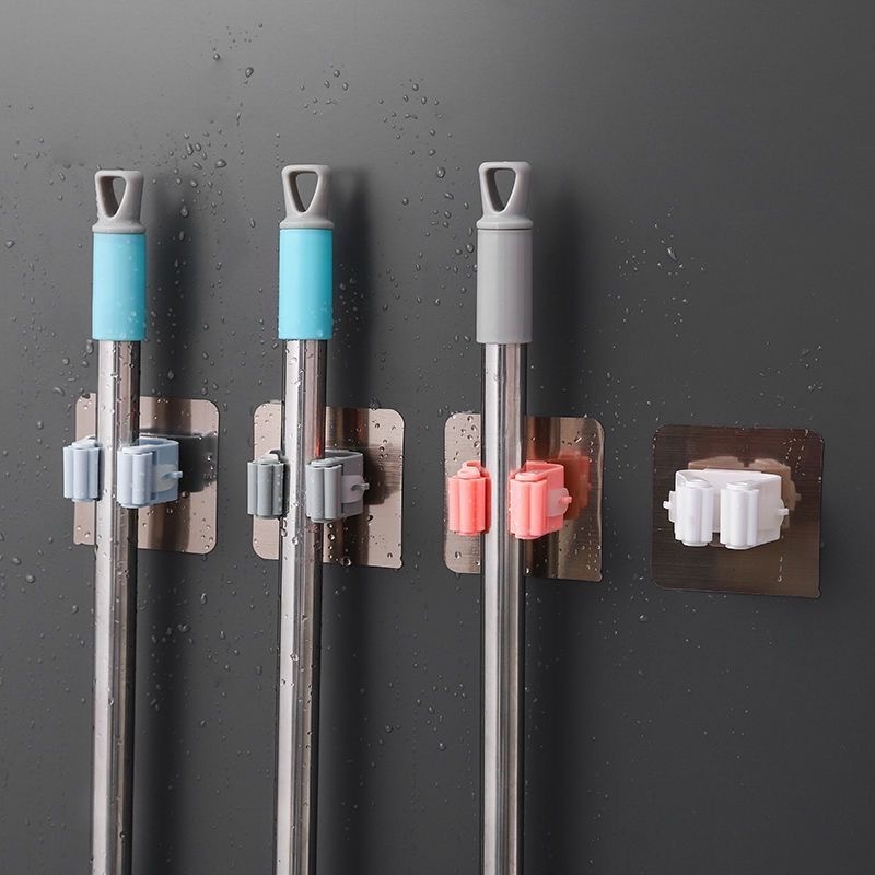 Крючок для швабры без сверления с крепким креплением, настенный держатель для швабры, вешалка для швабры