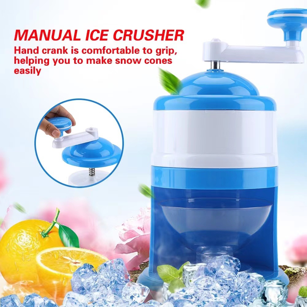 New mini hand ice crusher home ice shaving machine hand ice crusher DIY mini soft ice grinder