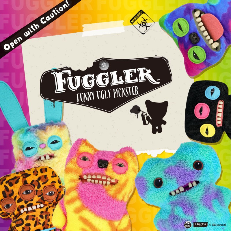 Fuggler Cute Tooth Monster Plush Pendant Funky Tooth Treasure Ugly Cute Plush Doll Teeth Funny Keychain