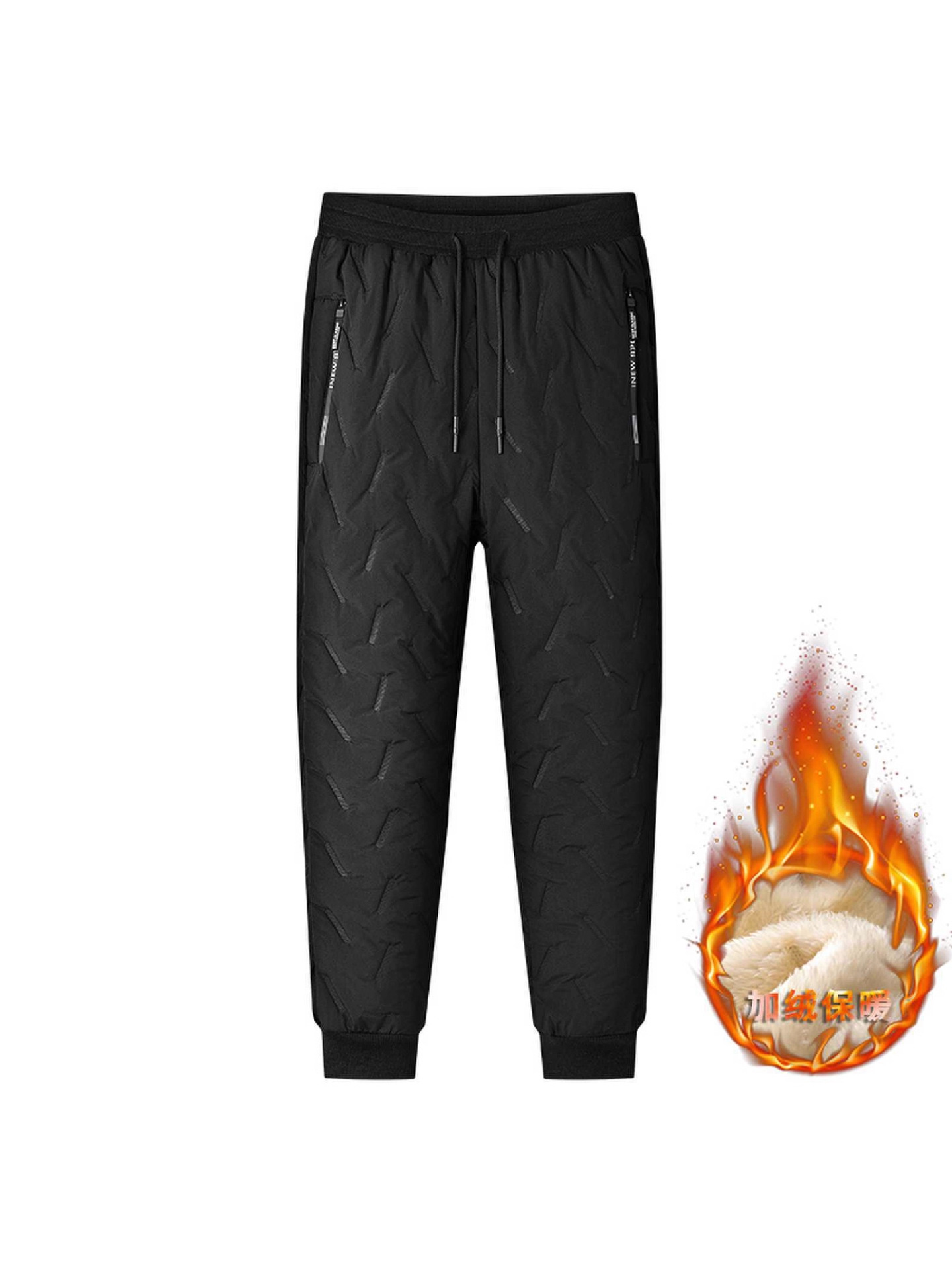 Men's Winter Cotton Pants Sports Lamb Fleece New Pants Fleece-Lined Thick Versatile Warm Winter Outdoor Fleece Pants