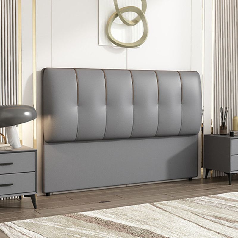 Buy Separately: 1.5m Floor-Standing Bedside Modern Simple Double Home Backrest Solid Wood Board Tech Fabric Headboard Soft Cover