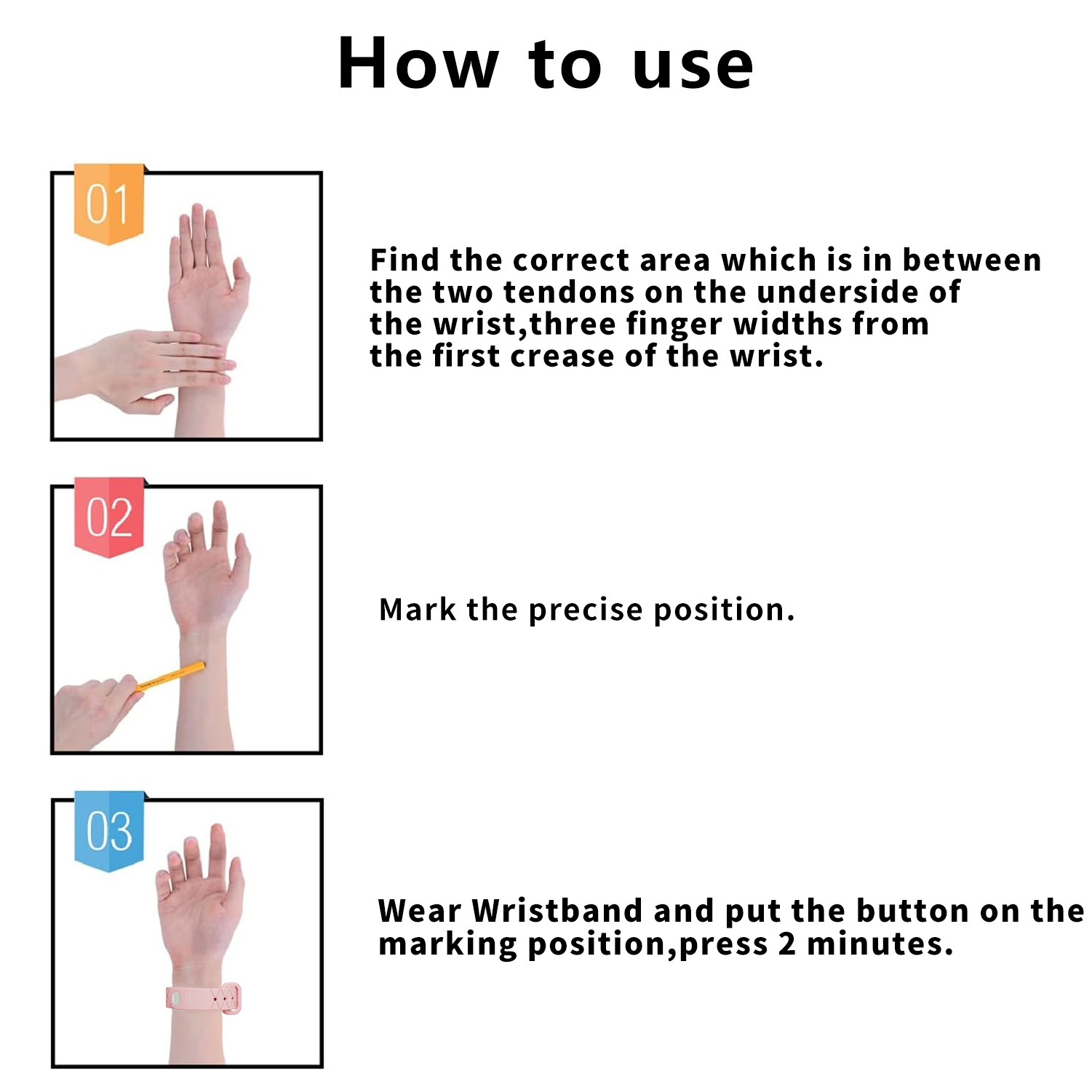 Silicone Anti-glare Bracelet / Anti-motion Boat Motion Sickness, Morning Spitting, Etc., 100% Pure Natural Effects