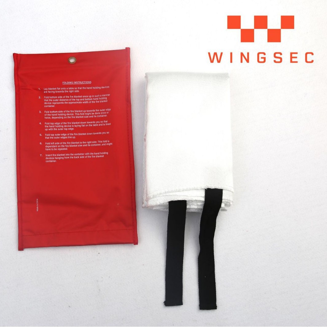 Source Manufacturer 0.43 Household Kitchen Flame Retardant and Fireproof National Fire Certification Pvc Box Fire Blanket Fire Blanket