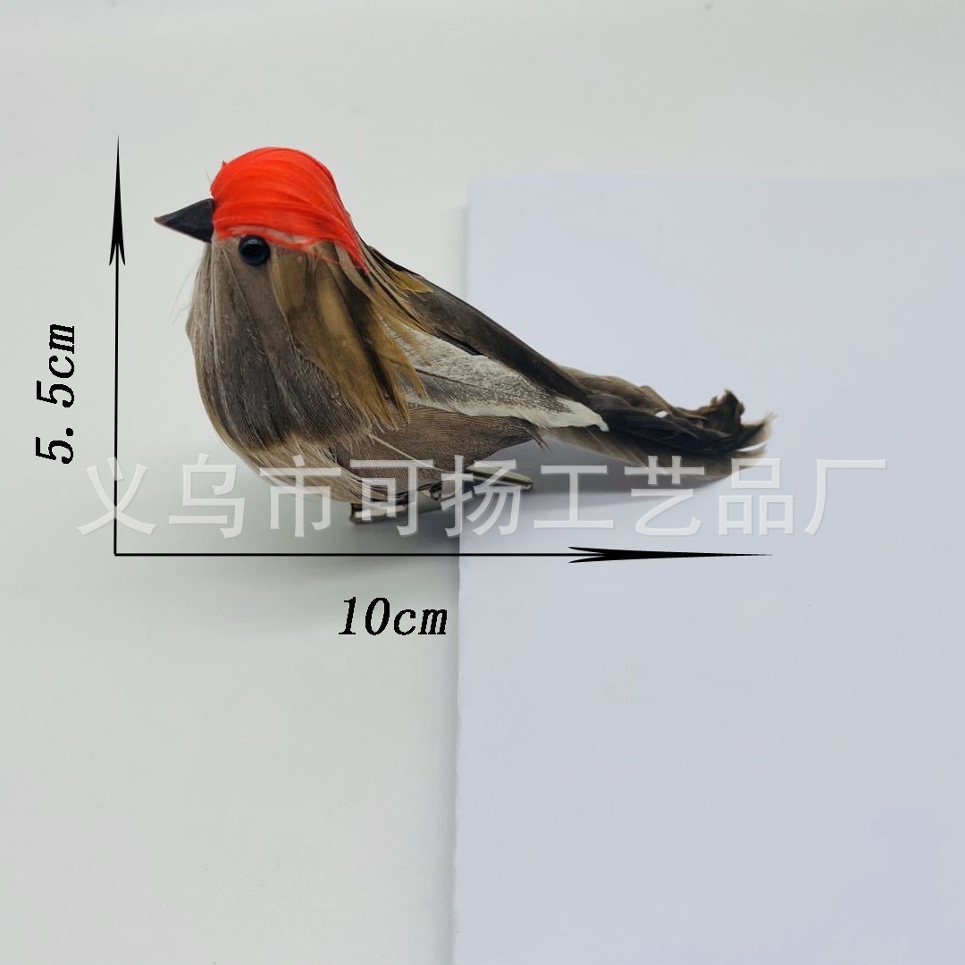 Simulated Bird Feather Bird Courtyard Green Plants Home Decoration Crafts Bird Props Ornaments Accessories Wholesale