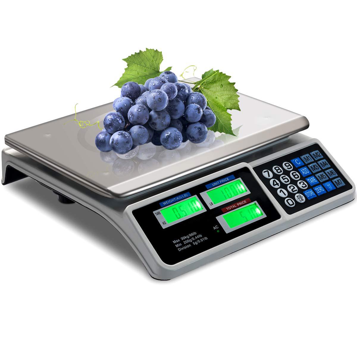 Foreign trade ACS-809 pricing scale 40kg commercial electronic scale desktop fruit scale selling vegetables charging platform scale 30kg