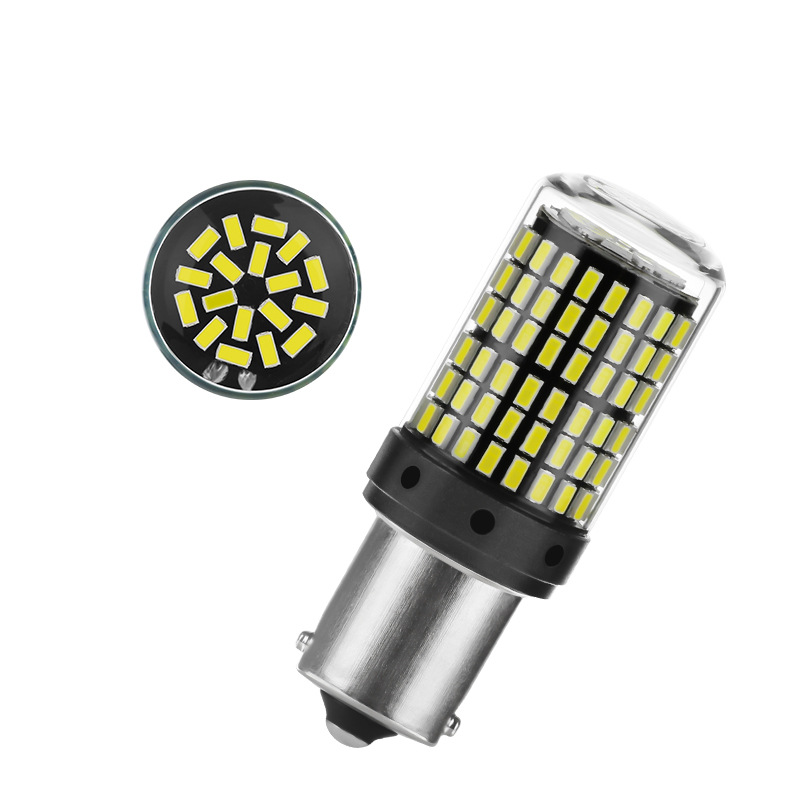 Car Led Turn Signal Brake Light 1156 144Smd 3014 High Brightness Reversing Light Decoding Constant Current Anti-Stroboscopic