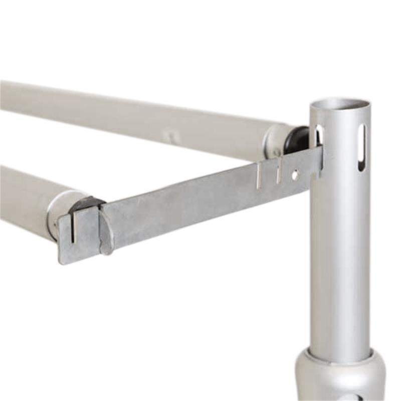 Curtain frame accessories 5-character Hook double pole plug-in aluminum tube wedding curtain background frame retractable accessories