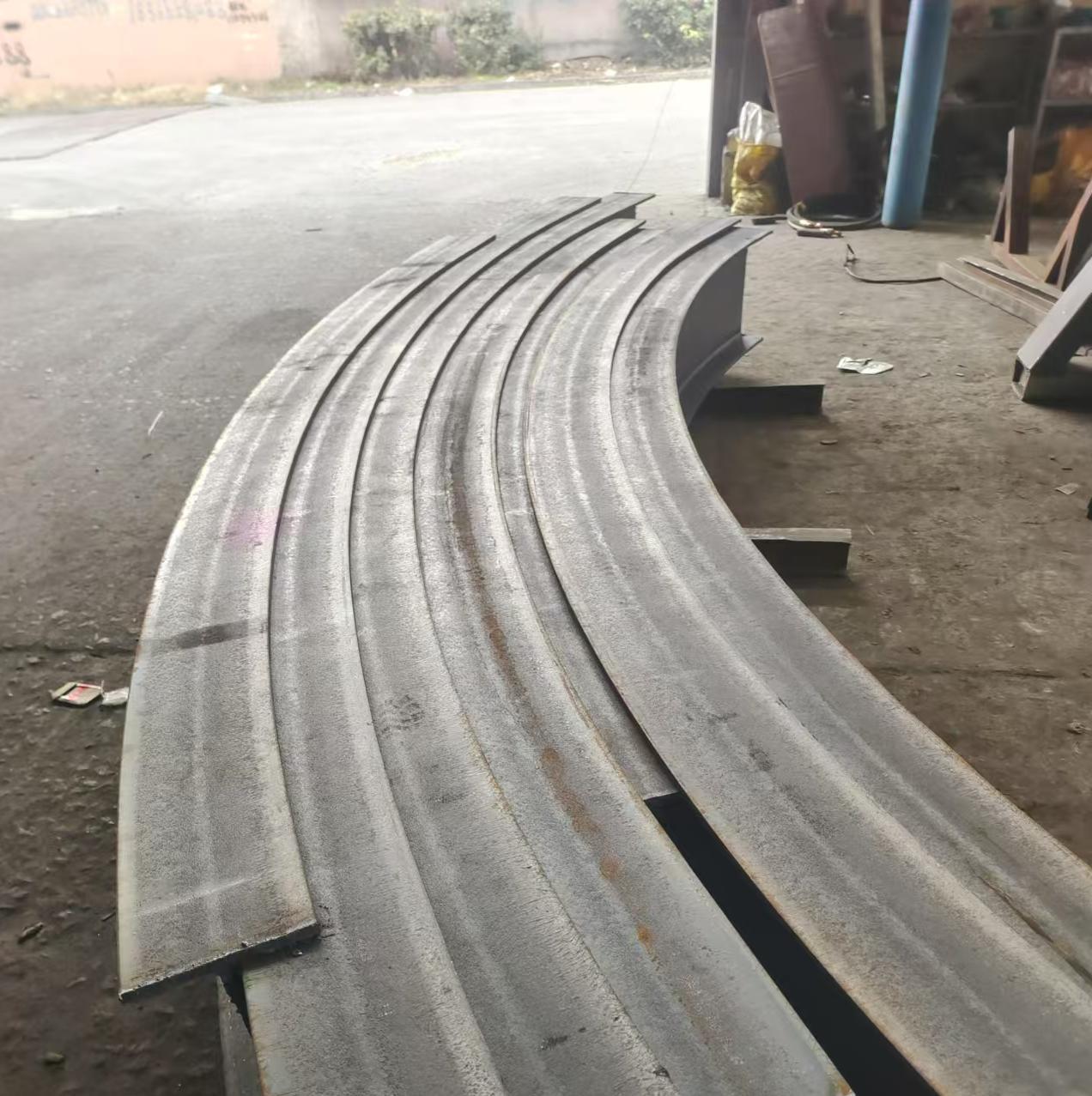 Q235B Q345B Low Alloy Cold Bent H-Shaped Steel I-Shaped Steel Bending Electric Hoist Guide Rail Galvanized H-Shaped Steel