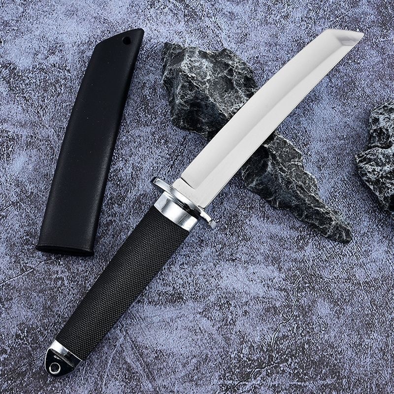 Camping Outdoor Straight Knife Field Tactical Survival Knife Integrated Keel Knife Sanmei Japanese Knife Portable Camping Tactical Knife