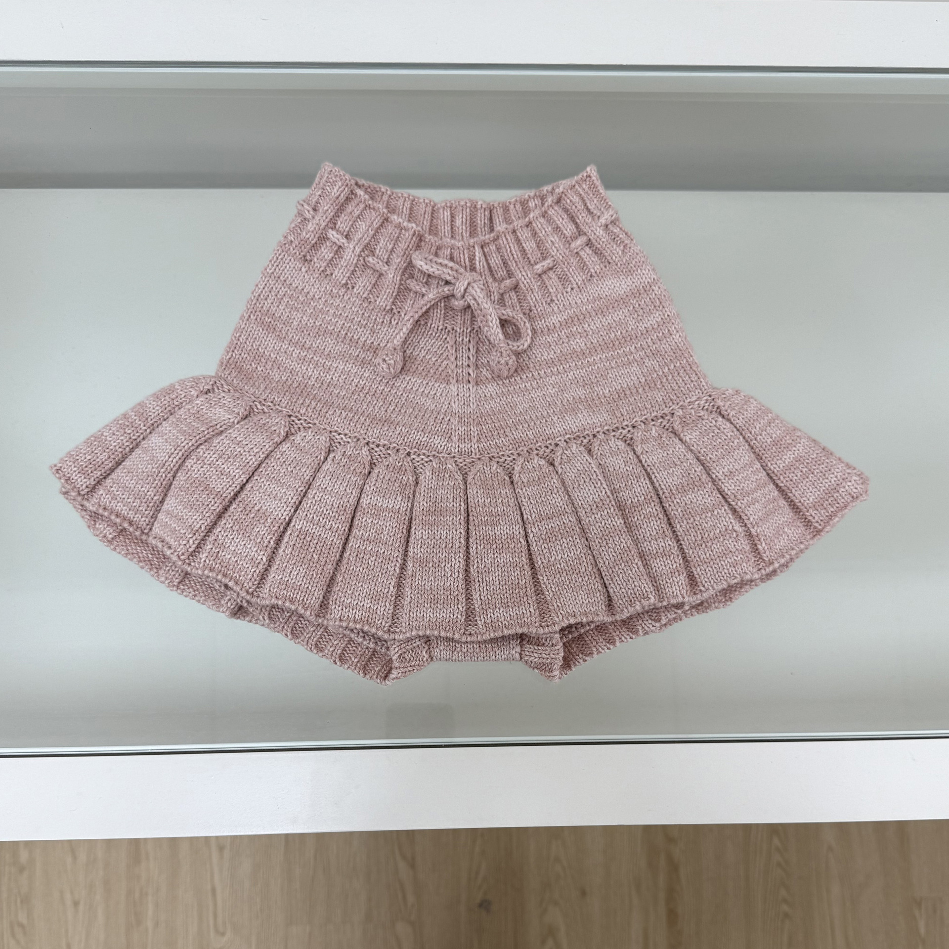 2025 Classic Knitted Culottes for Girls, Thick Pleated Skirts for Autumn and Winter, Popcorn Handmade Culottes, Popular on Instagram