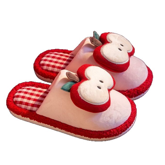 Parent-Kids Kidsren's Cotton Slippers for Girls and Boys Autumn and Winter 2025 New Indoor Home Non-Slip Thick-Soled Fleece-Lined Cotton Slippers for Women