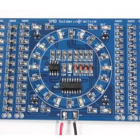 Smd Rotating Water Lamp Kit Smd Component Welding Practice Board Skills Training Digital Production Zy-15-1