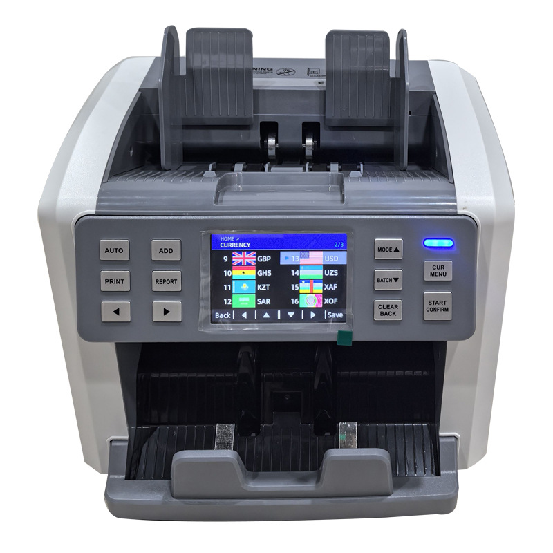 Dollar, Burmese Currency, Hong Kong Dollar, Malaysian Currency, Jipuzhai (Likely a Typo and Should Be Disregarded), Thai Currency, Saudi Arabian Currency, African Multi-Currency Foreign Currency Banknote Counter