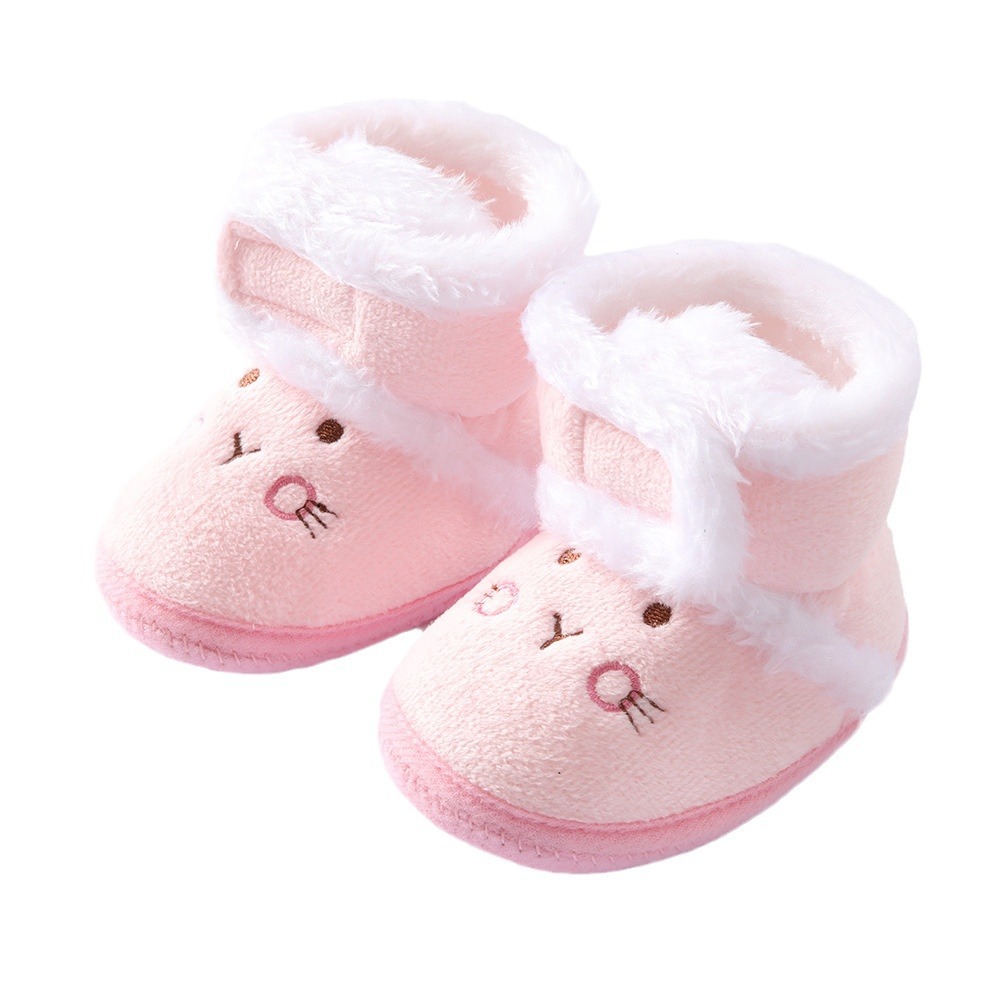 2023 new baby shoes 0-1 years old baby shoes autumn and winter soft bottom toddler shoes 3-5-7-9 months male daughter children's cotton shoes