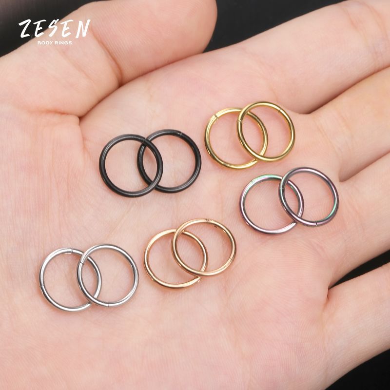 Cross-border titanium steel puncture BCR universal ring men's earrings PA ring ear bone ring 316L spell ring nose ring wholesale