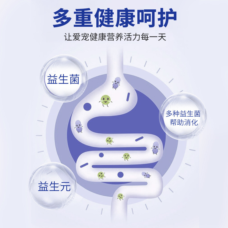 Pet Nutritional Supplement Freeze-Dried Active Probiotics Regulate Gastrointestinal Constipation and Diarrhea Wholesale for Cats and Dogs