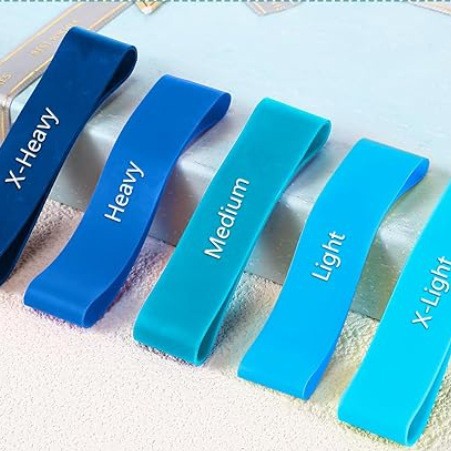 2cm Width 10cm Length Silicone Elastic Band Yoga Toe Fixed Tension Band Multi-Functional Storage Strap