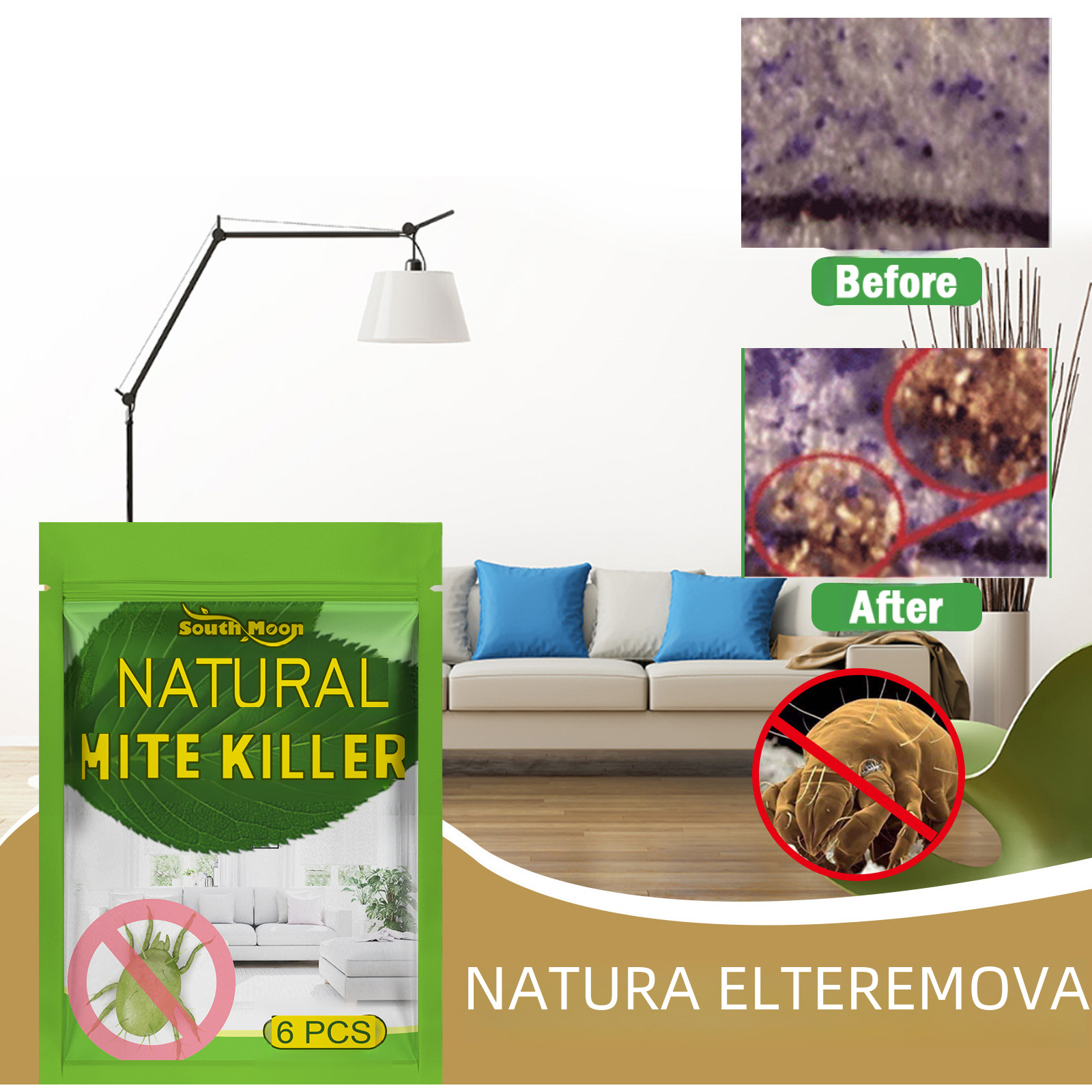 South Moon Mite Removal Agent Household Bed Clothes Plant Mite Removal Agent Mite Removal Bag