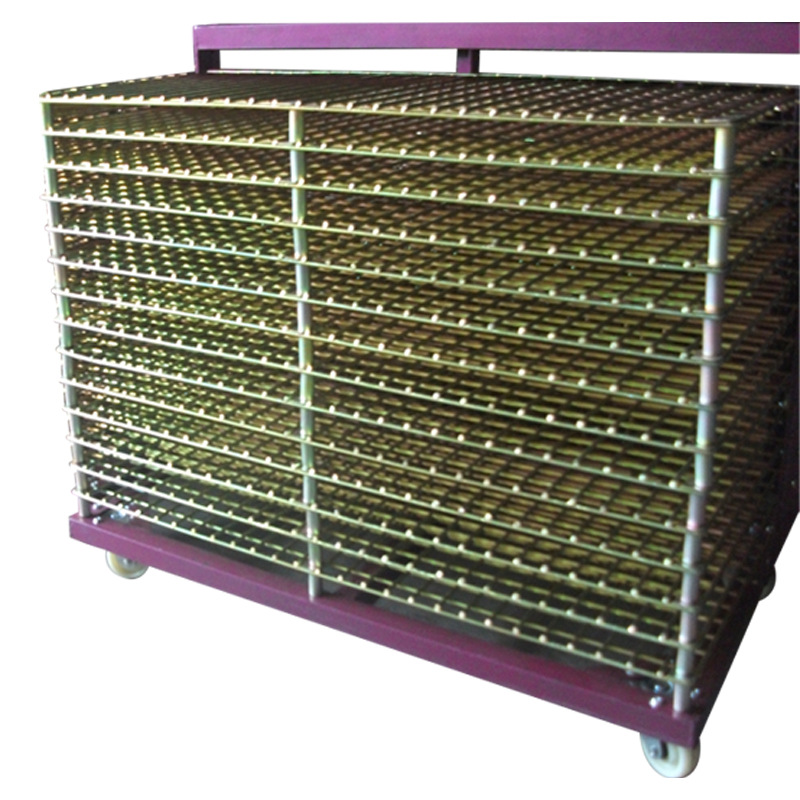 50-Layer Silk Screen Printing Multi-Layer Rack Reinforced Multi-Layer Detachable Mobile Storage Drying Rack Mesh Printing Drying Rack