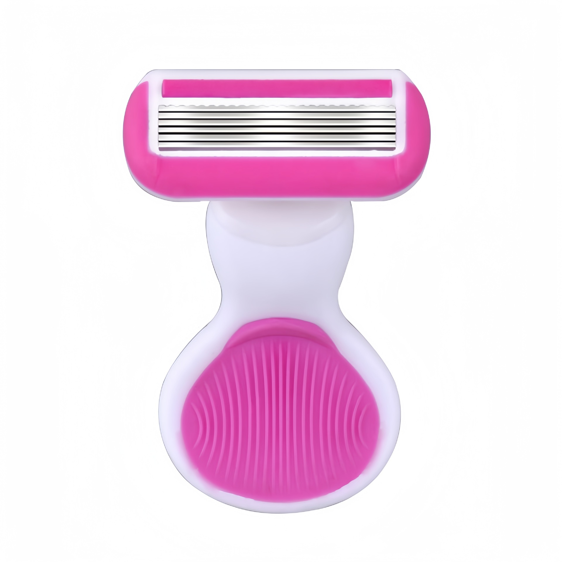 6-Layer Blade Pink Women's Portable Razor Epilator Armpit Private Parts Small Shell Manual Razor Soap