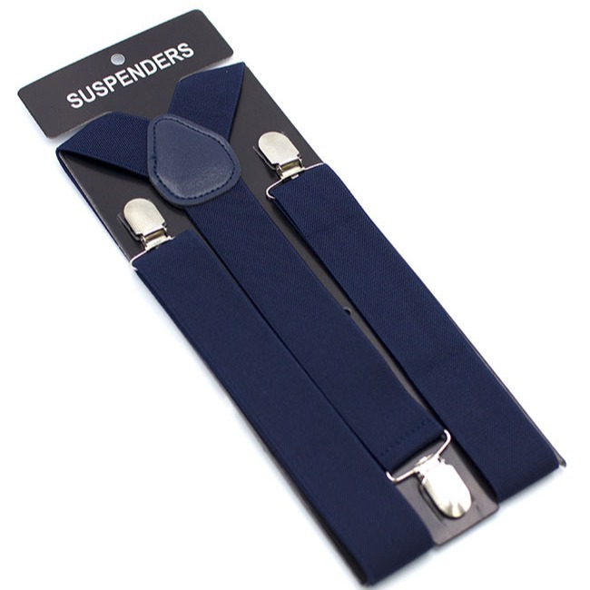 Adult 3.5cm Men's Strap High Elastic Hanging Pants Suit Pants Strap Clip 3 Clip