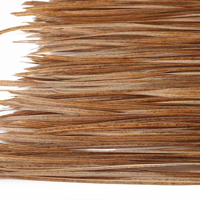 Spot Thatch Pe Plastic Thatch Factory Direct Sales Flame Retardant Fireproof Thatch Scenic Roof Decoration Artificial Thatch