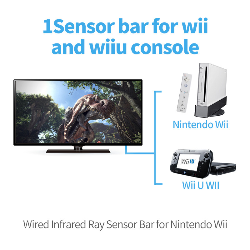 Hot Selling Wiiu Wired Receiver Wiiu Receiver Wii Sensor Sensor Strip Wii Wired Receiver