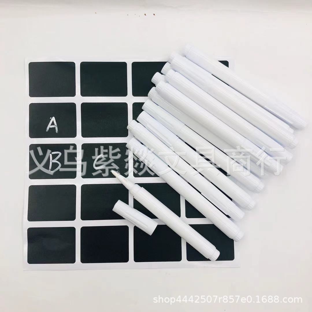 Large Capacity white erasable blackboard pen color watercolor light board liquid chalk quick-drying water-soluble marker pen