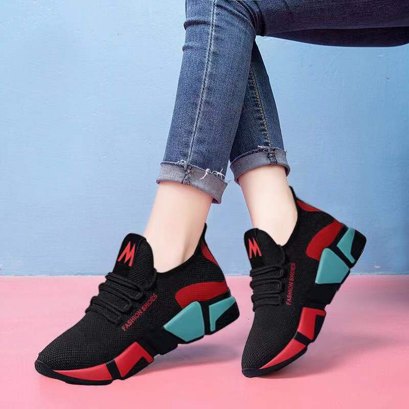 Women's Shoes Old Beijing Cloth Shoes Summer Breathable Mom Shoes Women's Canvas Shoes Plaid Lightweight Sports Shoes Manufacturer Supply