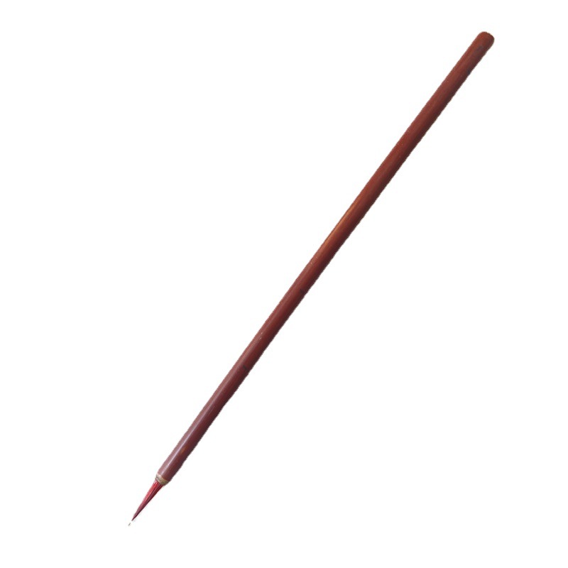 Fine brushwork hook line mouse beard fancy leaf band small red hair painting hook line writing brush drawing line White drawing traditional Chinese painting wolf brush