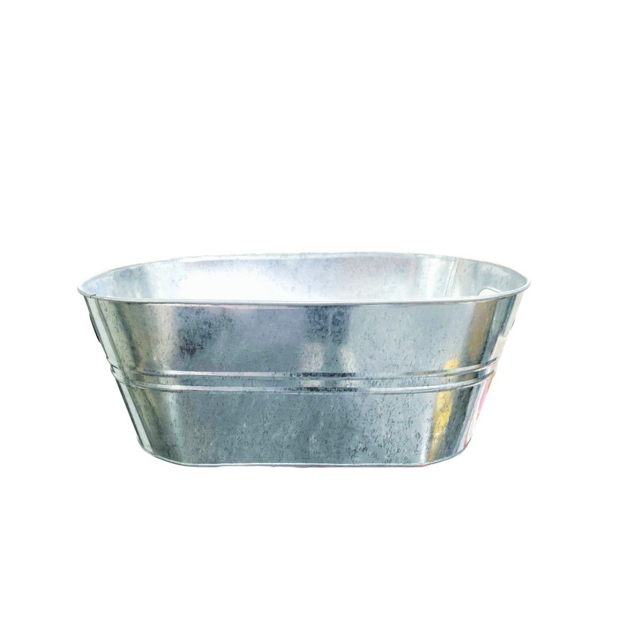 Oval Galvanized Iron Ice Bucket Stainless Steel Primary Color Satchel Iron Bucket Ktv Bar Ice Beer Metal Iron Bucket