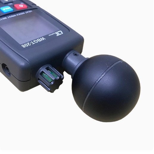 Taiwan Luchang Heat Index Wbgt-208 Recorder Black Ball Temperature and Humidity Meter Heat Stroke Prevention Index