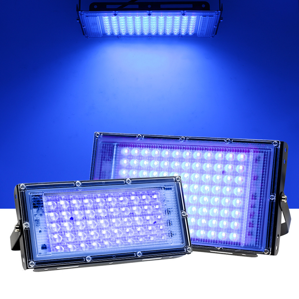 Cross-Border Led Purple Light 395Nm Ultraviolet Floodlight Fluorescent Party Floodlight Stage Atmosphere Light