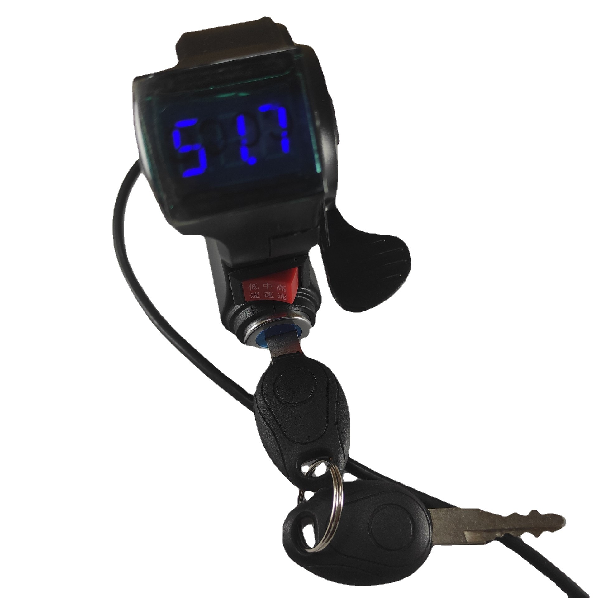 Blue screen Thumb Lock + three-speed electric car turn handle electric car accessories speed control handle throttle handle