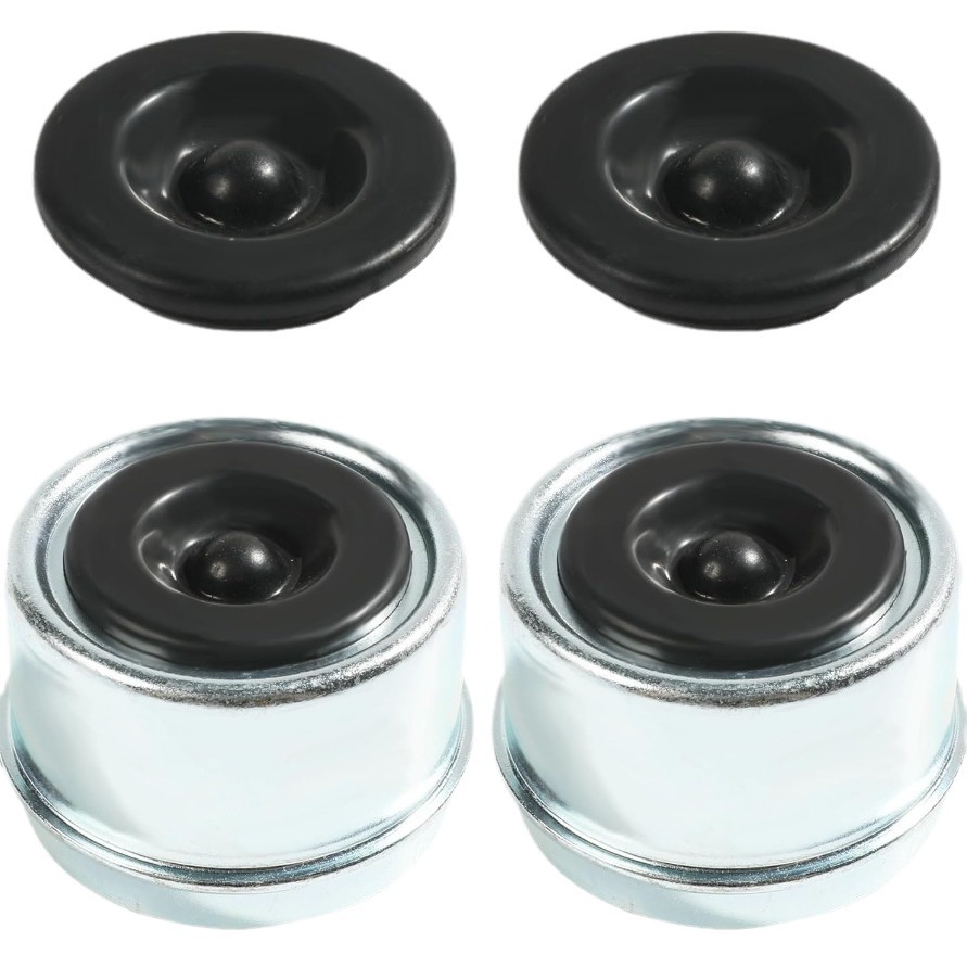 2 Set 2000-3500 Pounds Trailer Hub Grease Cover 1.98inch Hub Dust Cover