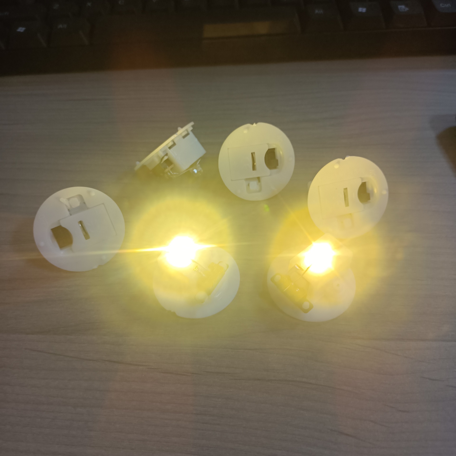Source Manufacturer Led Night Light Small Toy 3.5cm Base Light Lr44 Battery Light Assembly Light Single Color Colorful
