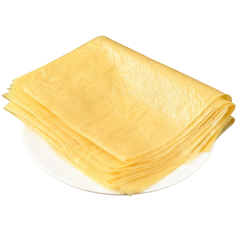 Official Flagship Store of First-Layer Handmade Tofu Skin Dry Goods, Cicada Wing Thin Oil Tofu Skin, Spring Roll Skin, Five-Spice Roll Ingredients