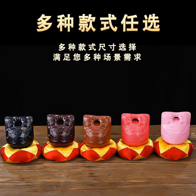 Knock Small Wooden Fish Resin Wooden Fish Decompression Artifact Office Office Meditation Knock Musical Instrument Non-Solid Wood Ornaments