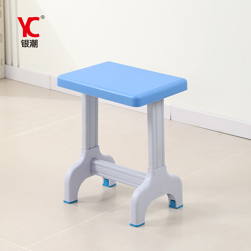 Plastic Steel Stool, Plastic Children's Student Stool, Laboratory Square Stool, Training Export School Desk and Chair