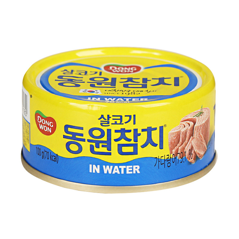 Postage South Korea imported Dongyuan canned tuna 100g ready-to-eat water-soaked sushi salad ingredients whole box batch