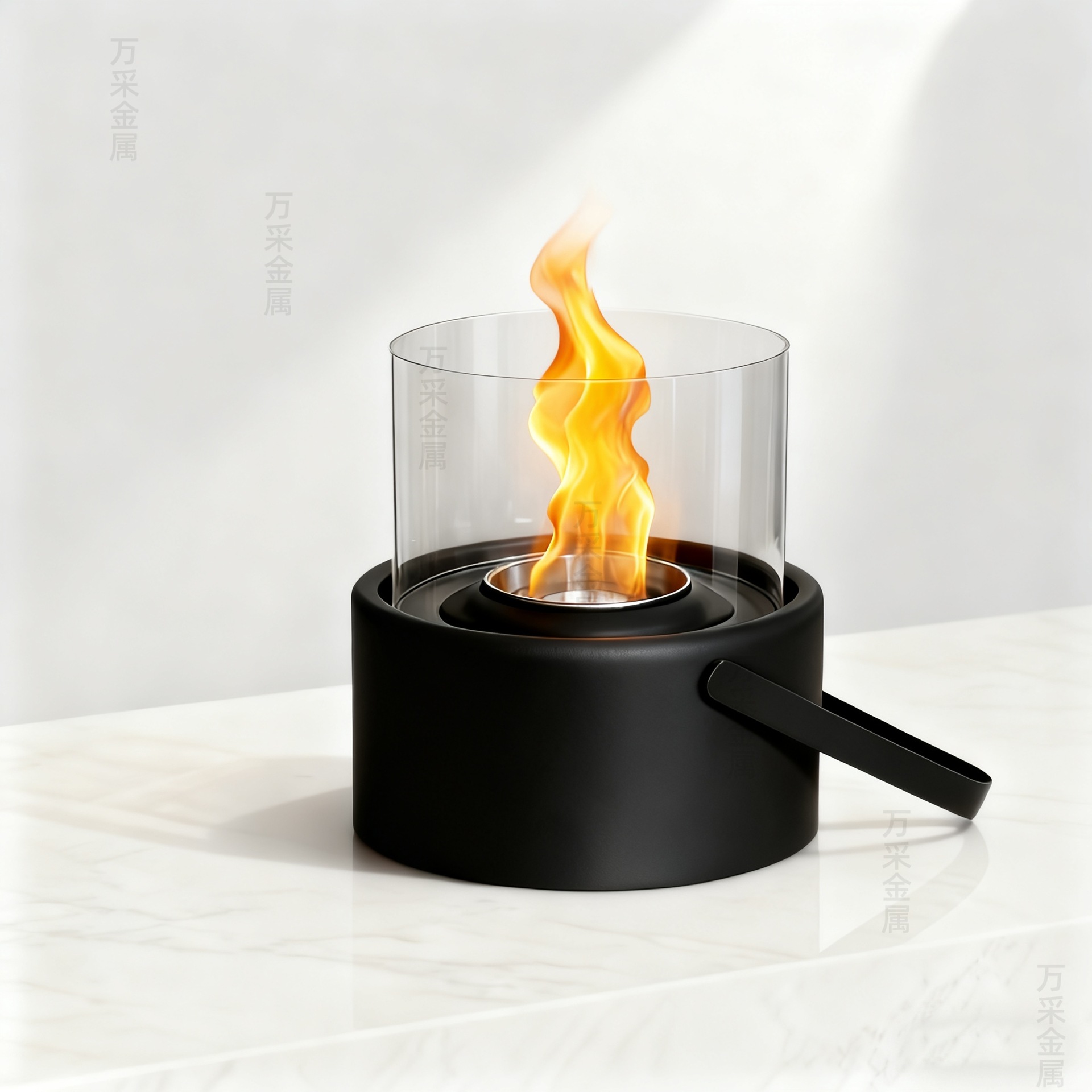 Кросс-бортный переносной камин, круглый алкогольный камин, настольный переносной камин, настольный костровой ящик