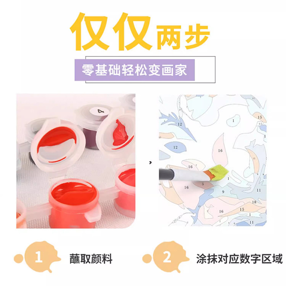 DIY digital oil painting photo to map custom diamond painting private DIY picture coloring painting factory living room decoration