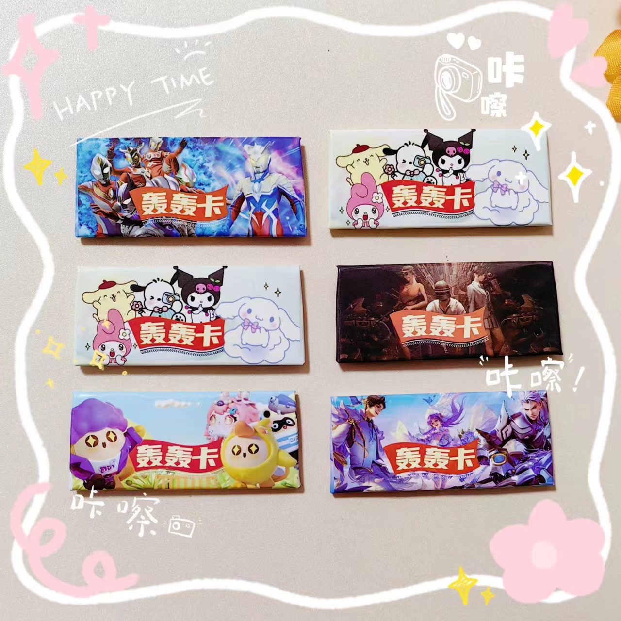 New Sanrio Bang Bang Card, Pa Pa Pa Card, School Surrounding Canteen Children's Game Toys Pa Pa Pa Card Wholesale